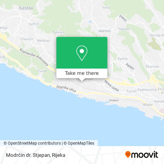 Modrčin dr. Stjepan map