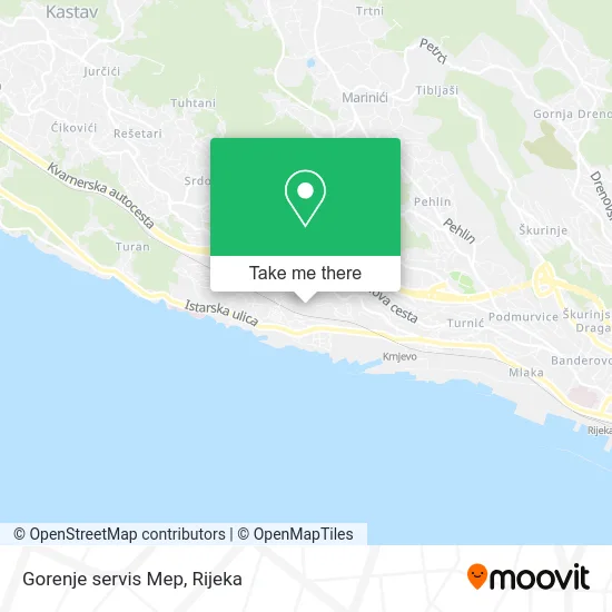 Gorenje servis Mep map