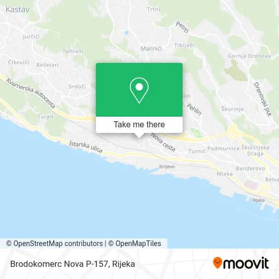 Brodokomerc Nova P-157 map