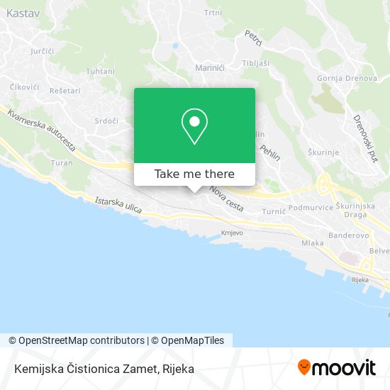 Kemijska Čistionica Zamet map