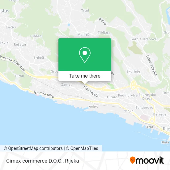 Cimex-commerce D.O.O. map