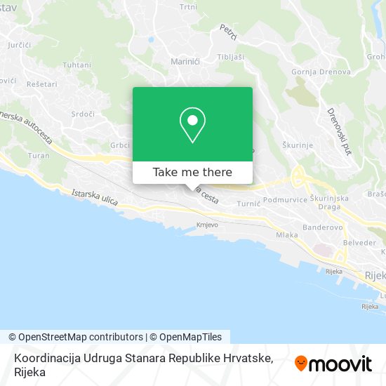 Koordinacija Udruga Stanara Republike Hrvatske map