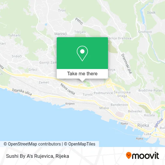 Sushi By A's Rujevica map