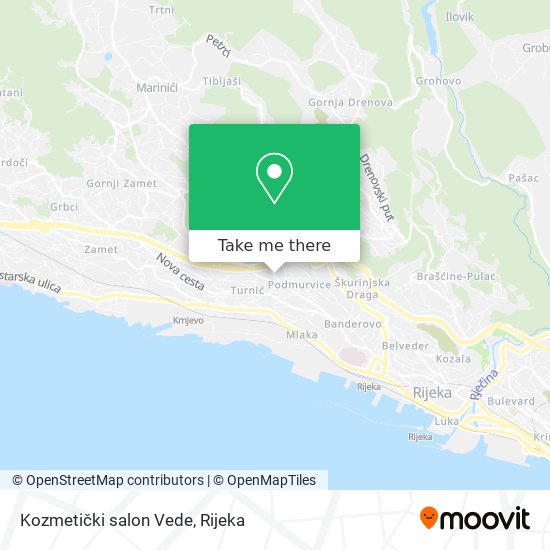 Kozmetički salon Vede map
