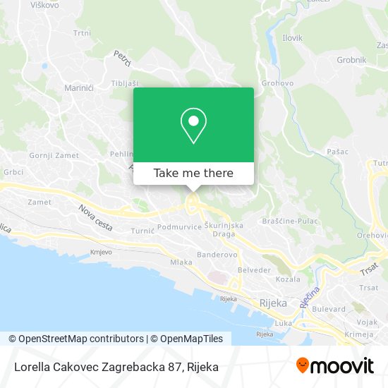Lorella Cakovec Zagrebacka 87 map