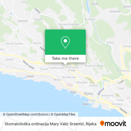 Stomatološka ordinacija Mary Valić Srzentić map