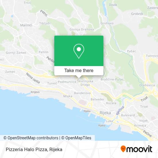 Pizzeria Halo Pizza map
