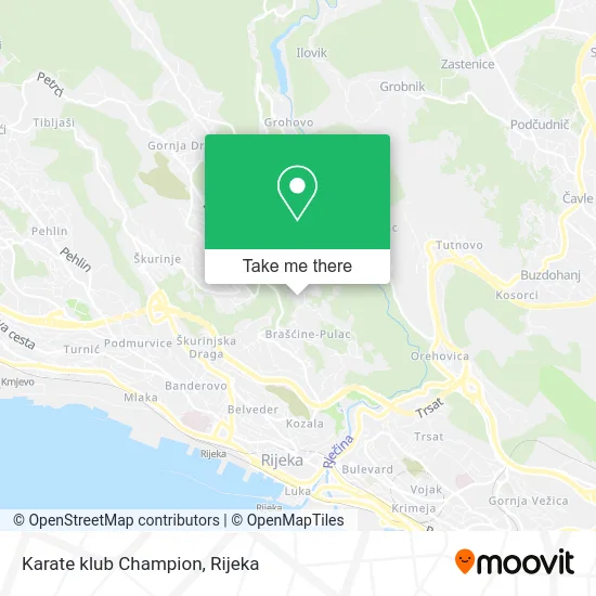 Karate klub Champion map