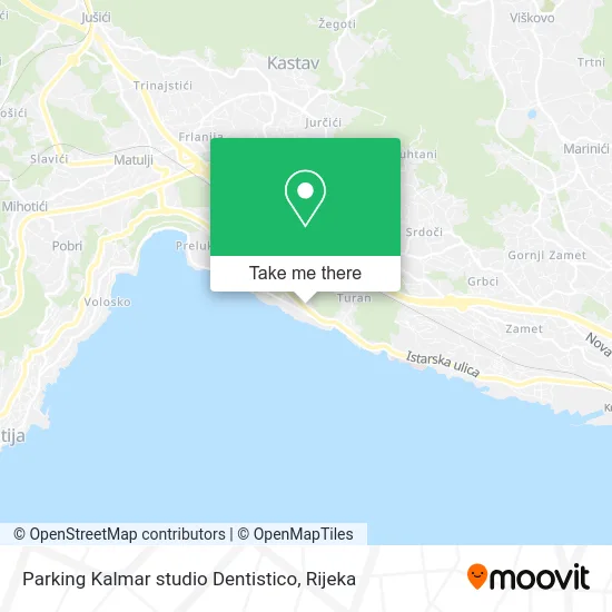 Parking Kalmar studio Dentistico map