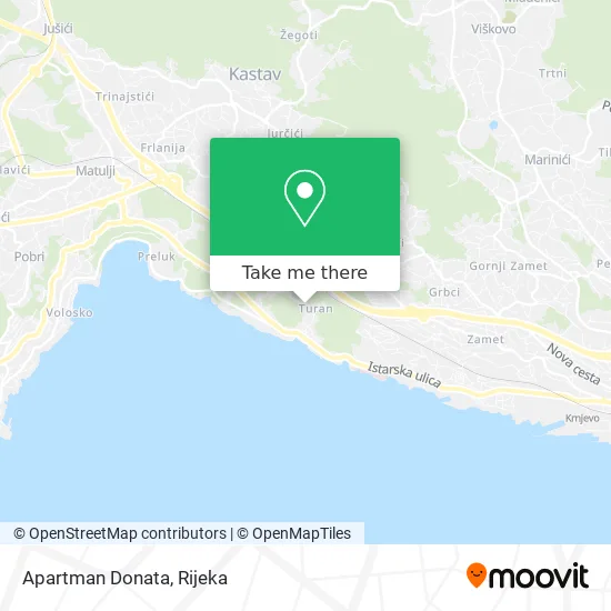 Apartman Donata map