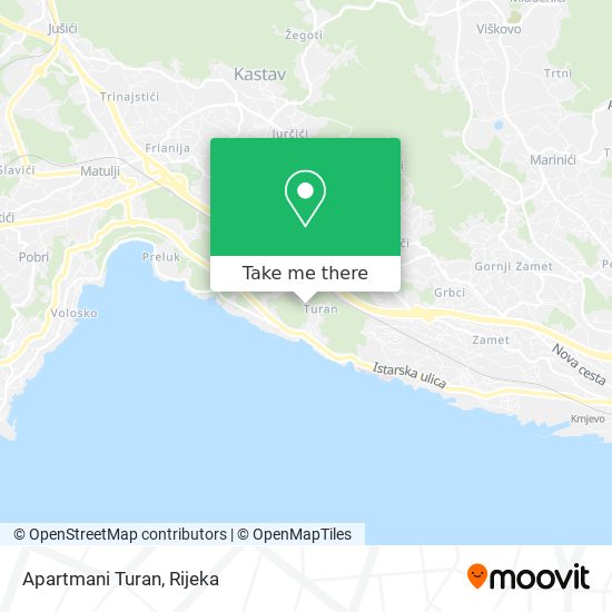 Apartmani Turan map