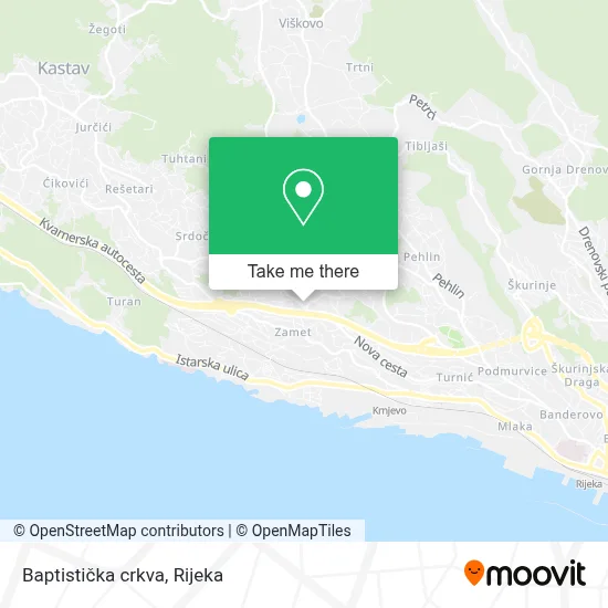 Baptistička crkva map