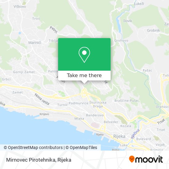 Mirnovec Pirotehnika map