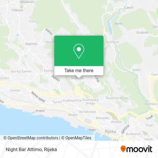 Night Bar Attimo map