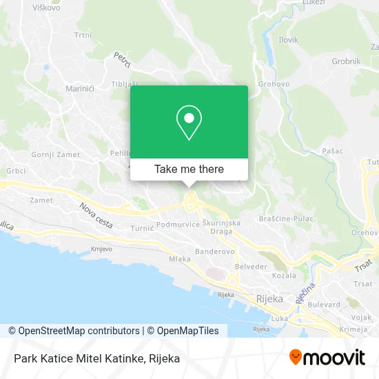 Park Katice Mitel Katinke map