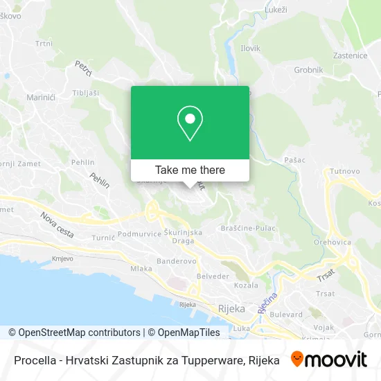 Procella - Hrvatski Zastupnik za Tupperware map
