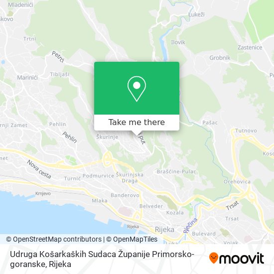 Udruga Košarkaških Sudaca Županije Primorsko-goranske map