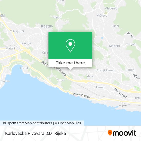 Karlovačka Pivovara D.D. map