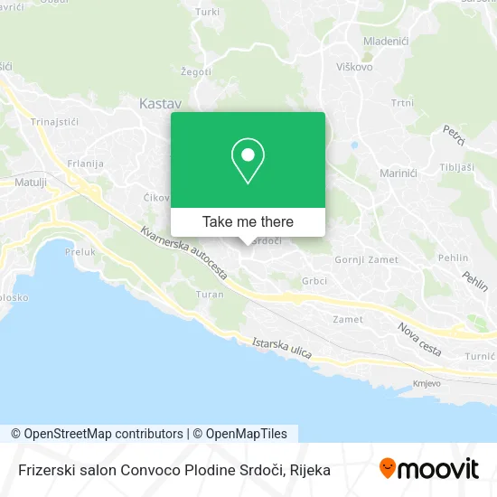 Frizerski salon Convoco Plodine Srdoči map