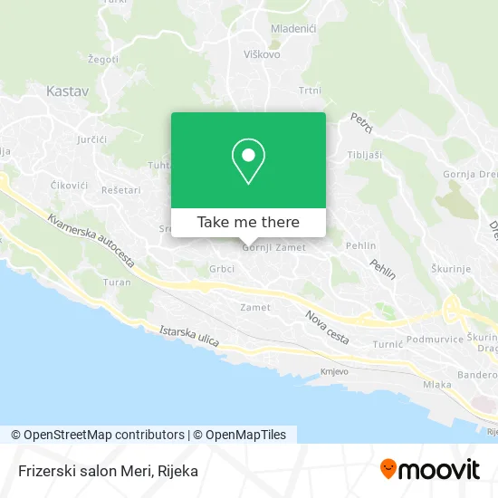 Frizerski salon Meri map