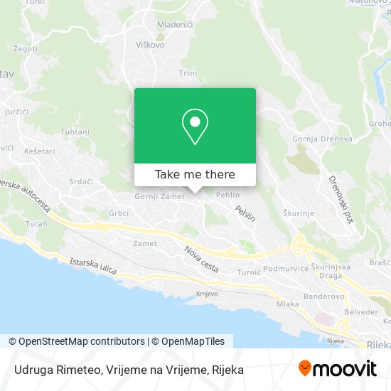 Udruga Rimeteo, Vrijeme na Vrijeme map