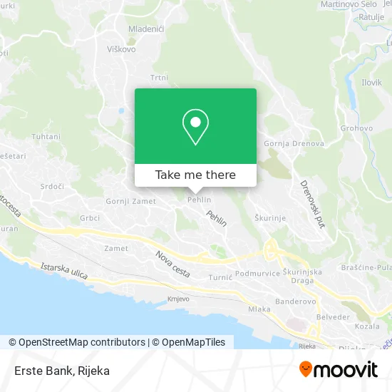 Erste Bank map