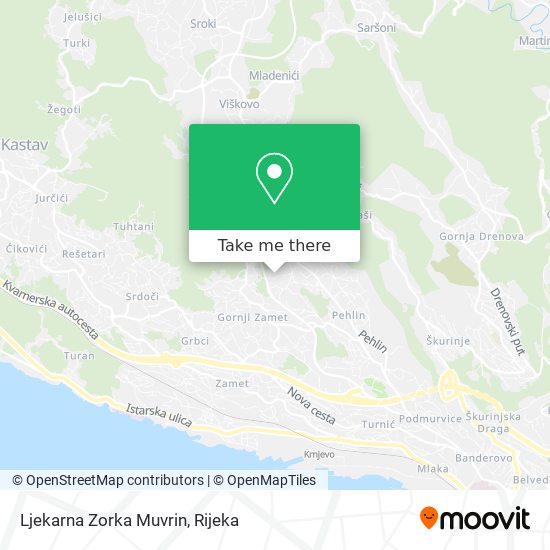 Ljekarna Zorka Muvrin map