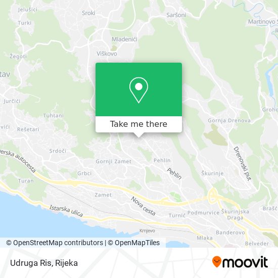 Udruga Ris map