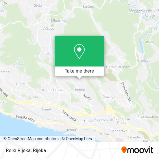 Reiki Rijeka map