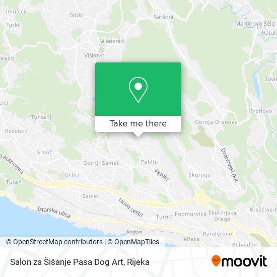 Salon za Šišanje Pasa Dog Art map