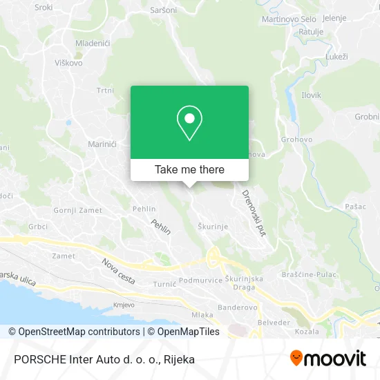 PORSCHE Inter Auto d. o. o. map
