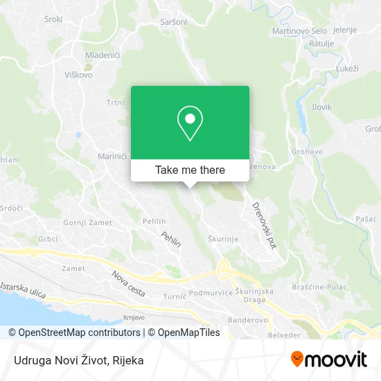 Udruga Novi Život map