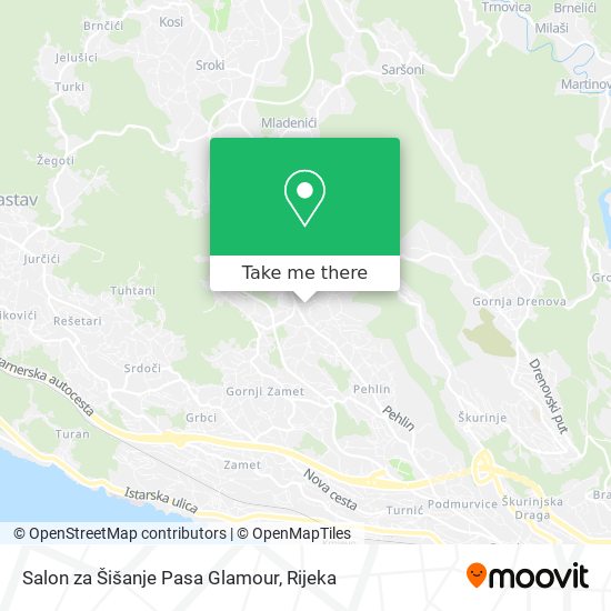 Salon za Šišanje Pasa Glamour map