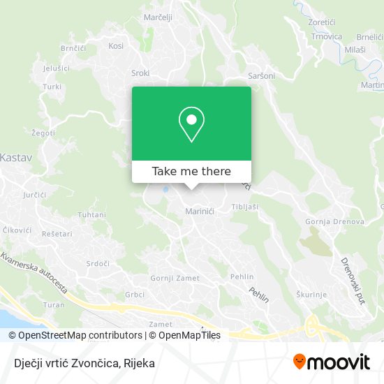 Dječji vrtić Zvončica map