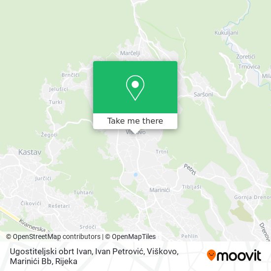 Ugostiteljski obrt Ivan, Ivan Petrović, Viškovo, Marinići Bb map