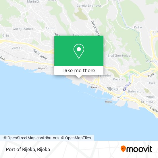 Port of Rijeka map