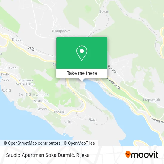 Studio Apartman Soka Durmić map