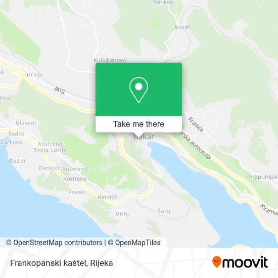 Frankopanski kaštel map