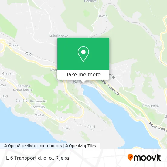 L 5 Transport d. o. o. map