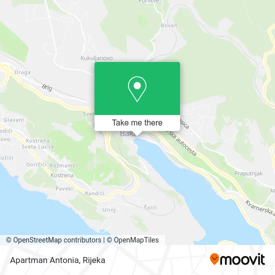 Apartman Antonia map