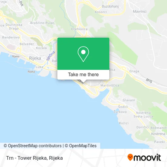 Trn - Tower Rijeka map