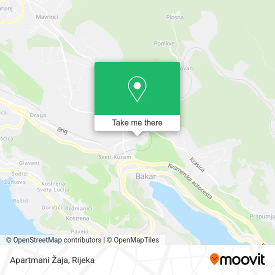 Apartmani Žaja map