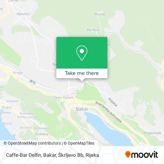 Caffe-Bar Delfin, Bakar, Škrljevo Bb map