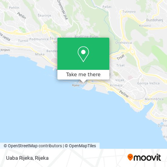 Uaba Rijeka map