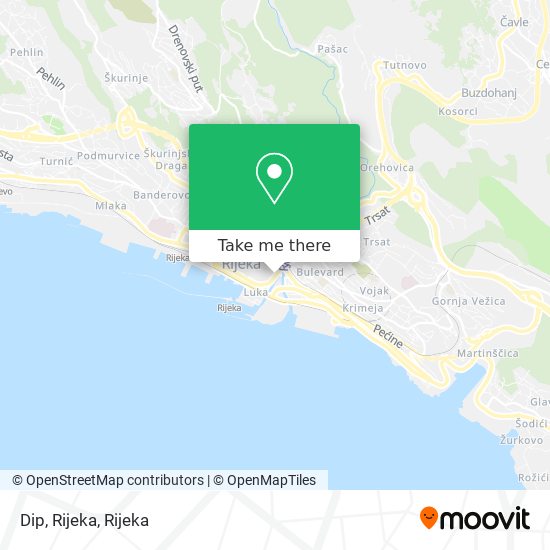 Dip, Rijeka map