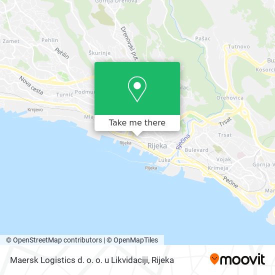 Maersk Logistics d. o. o. u Likvidaciji map