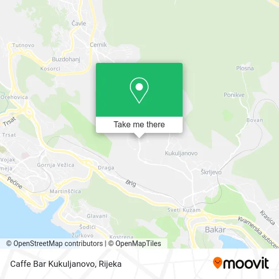 Caffe Bar Kukuljanovo map