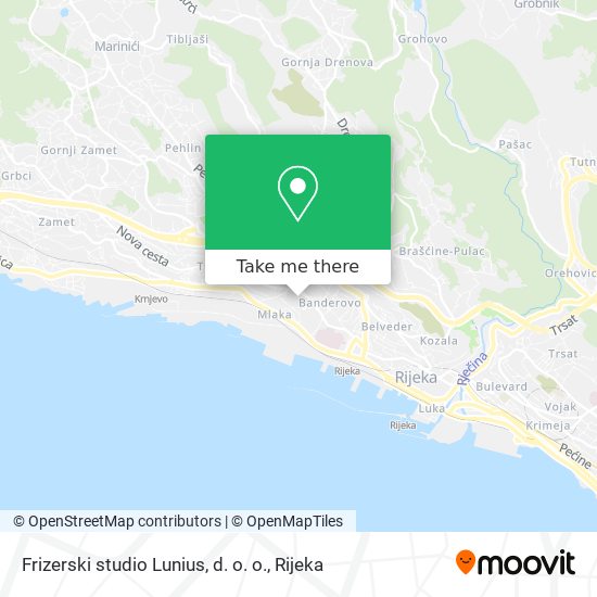 Frizerski studio Lunius, d. o. o. map
