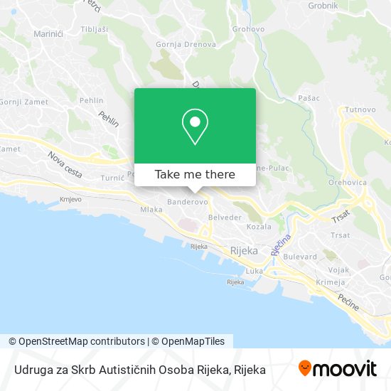 Udruga za Skrb Autističnih Osoba Rijeka map