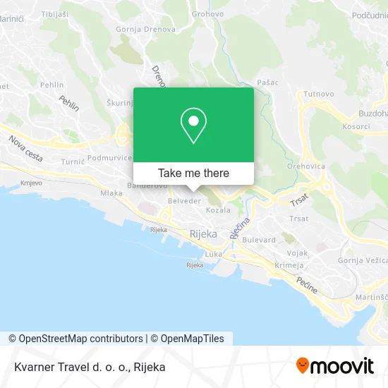 Kvarner Travel d. o. o. map
